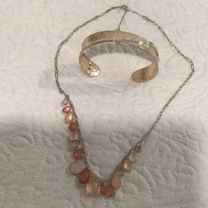 Loft Necklace with Bangle Bracelet